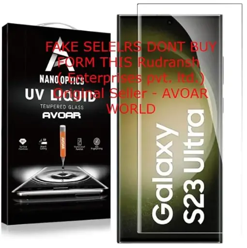 AVOAR Samsung Galaxy S23 Ultra Advanced Uv Tempered Glass Screen Protector Guard